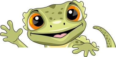 Tuhaf bir hoş geldin kertenkelesi.