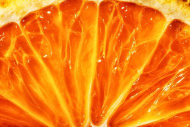 Parlak sulu narenciye hamuru yakın çekim.