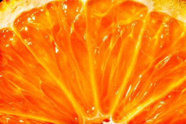 Parlak sulu narenciye hamuru yakın çekim.