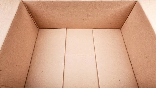 Caja Cartón Vacía Cerca — Foto de Stock