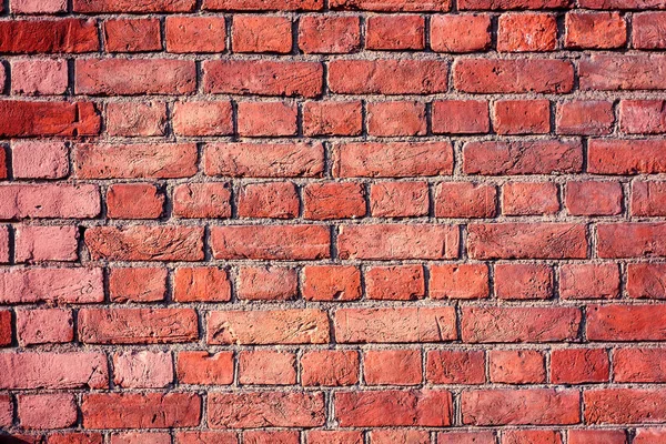 Mur Briques Dilatées Avec Des Restes Plâtre Brickwork Gros Plan — Photo