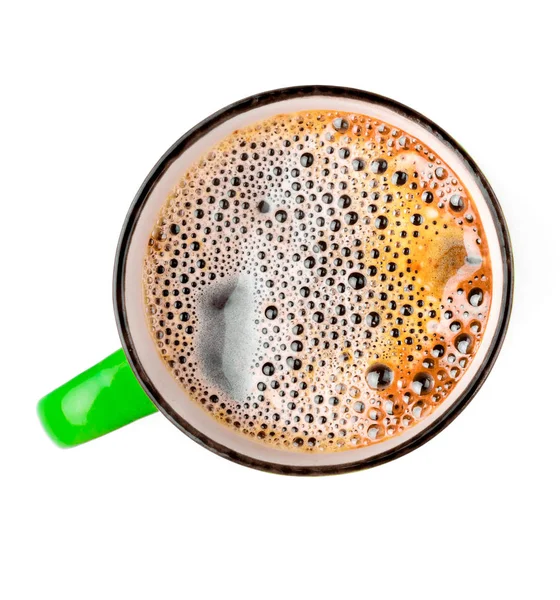 白い背景のクローズ アップ コーヒーのマグカップ — ストック写真