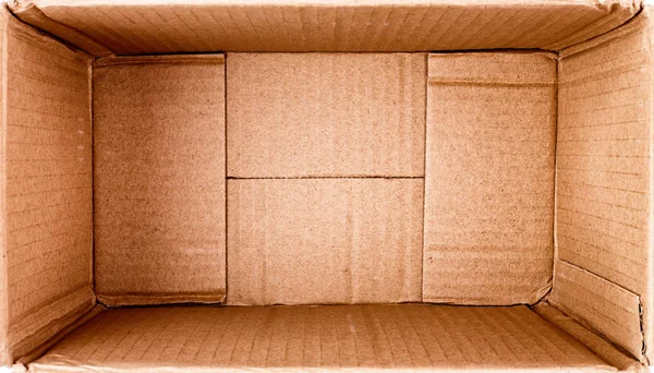 Caja Cartón Vacía Cerca —  Fotos de Stock