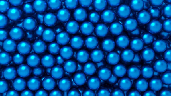 青い光沢のある光沢のあるボール クローズ アップのセットのテクスチャ — ストック写真