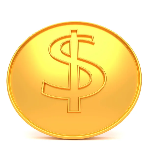 Golden dollar sign. — Stock Photo, Image