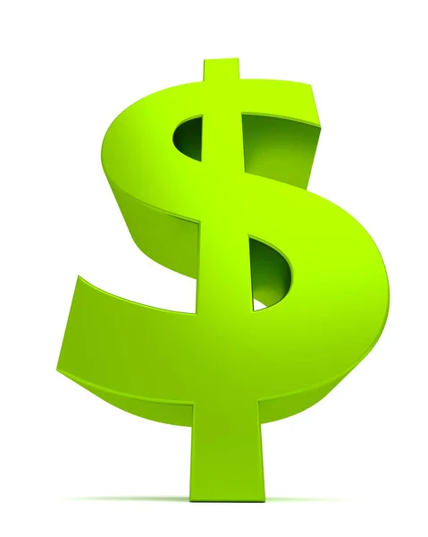 Green dollar sign. — Stock Photo, Image