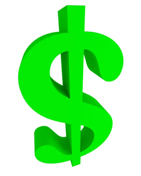 Green dollar sign. — Stock Photo, Image