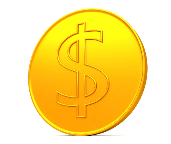 Golden dollar sign. — Stock Photo, Image