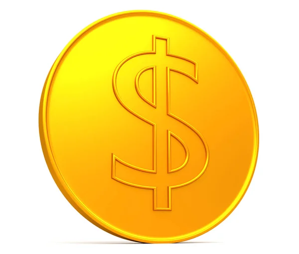 Golden dollar sign. — Stock Photo, Image