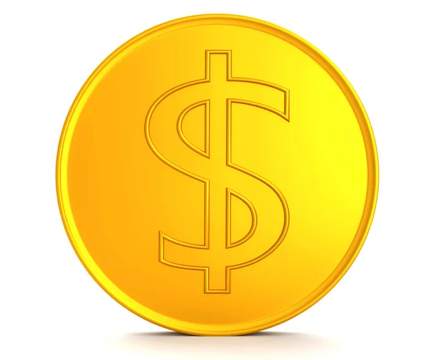 Golden dollar sign. — Stock Photo, Image