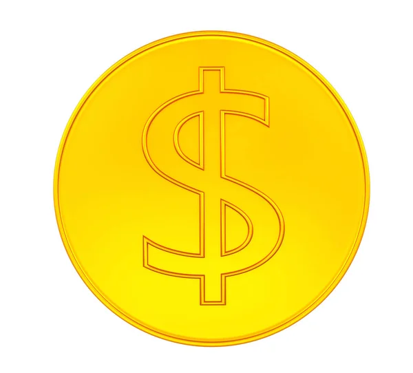 Golden dollar sign. — Stock Photo, Image