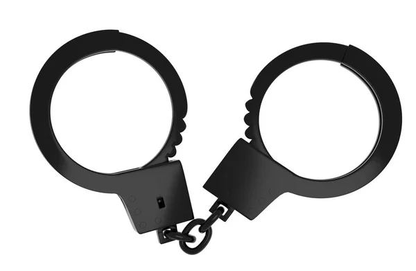 Real metal handcuffs. — Stock Photo, Image