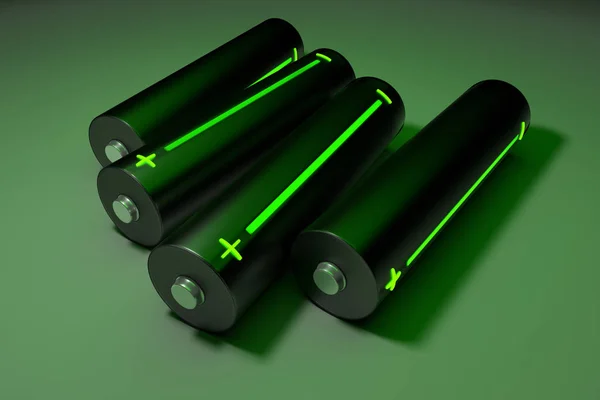 Batterien mit Blinker. — Stockfoto