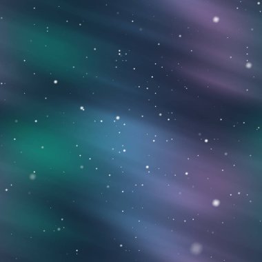 Nebula ile Aurora Borealis arkaplanı.