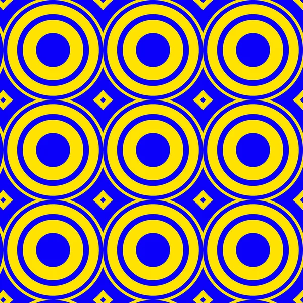 Yellow Retro Circles Resembling 80S Design — Stock Photo, Image