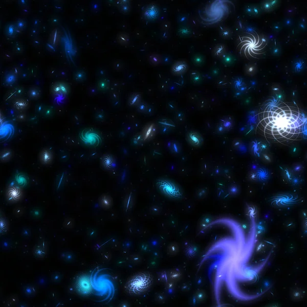 Szalone Galaktyki Tło Scifi — Zdjęcie stockowe