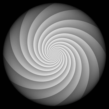 Spiral top, optik illüzyon tasarımı.