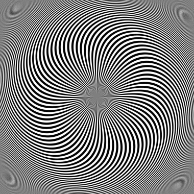 Spiral top, optik illüzyon tasarımı.