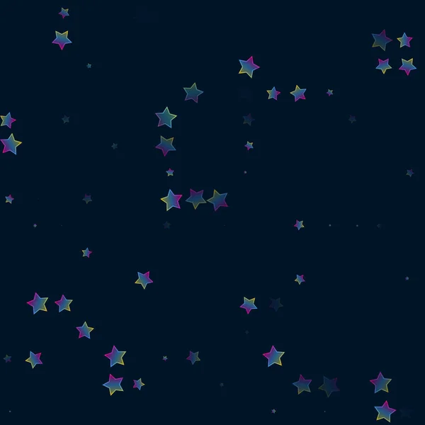 Некоторые Звезды Рейнбоу Над Черным — стоковое фото