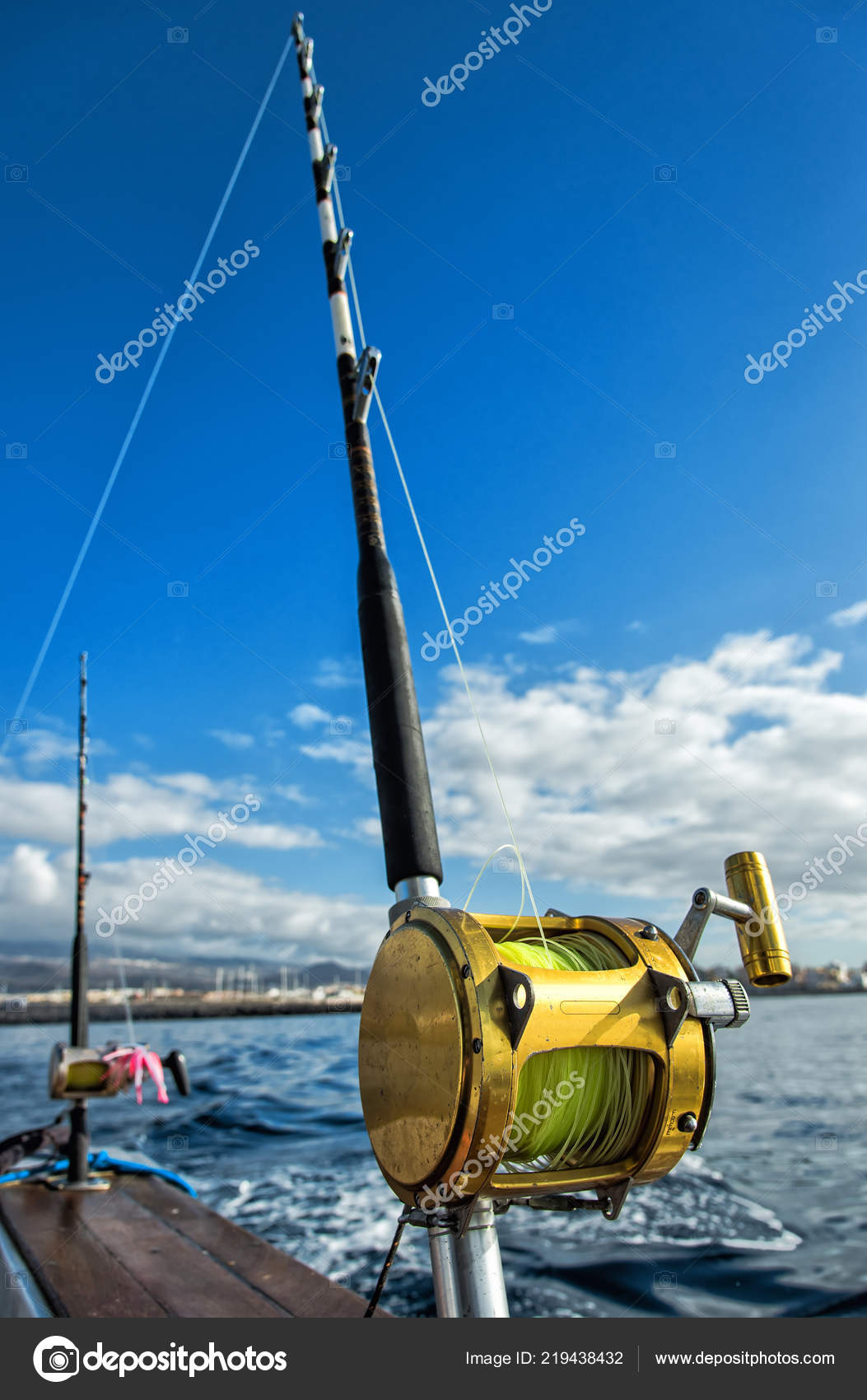 Big Game Fishing Rods — Stock Photo © peter77 #219438432