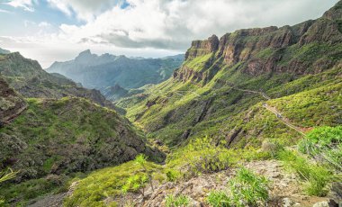 Masca köyü alan yüksek Tenerife dağlarda 