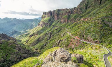 Masca köyü alan yüksek Tenerife dağlarda 