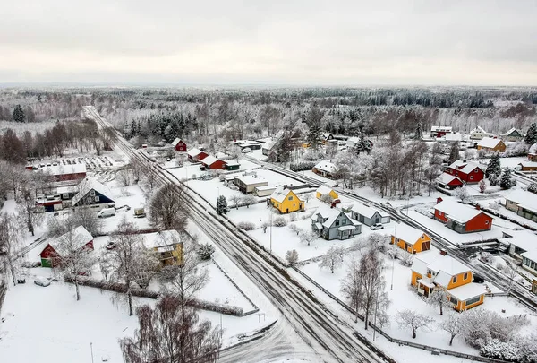 Vacker Utsikt Över Svensk Vinter — Stockfoto