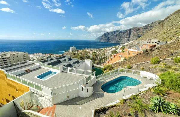Hermosa Vista Soleada Los Gigantes Tenerife — Foto de Stock