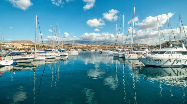 Krásné Lodě Marina Tenerife — Stock fotografie