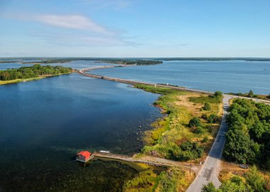 Hasslo Island, Güney İsveç kıyısında tekne