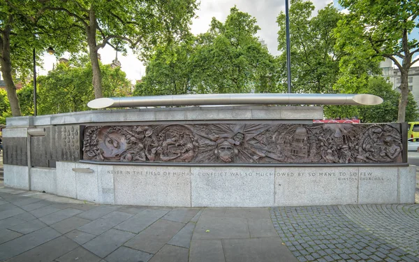 Лондон Великобританія Липня 2016 Битви Великобританії Пам Ятник Скульптура Набережну — стокове фото