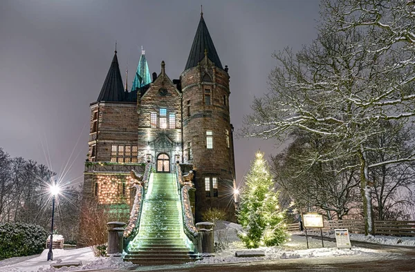 Замок Телеборг Зимний Сезон Швеция — стоковое фото