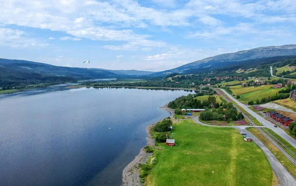 Summer Aerial Landscape Sweden — Stock Photo, Image