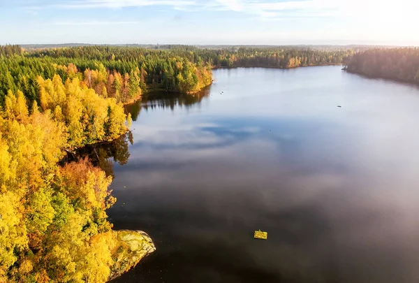 Вид Озеро Воздуха Швеции — стоковое фото