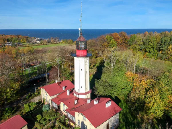 Poolse Historische Vuurtoren Rozewie — Stockfoto