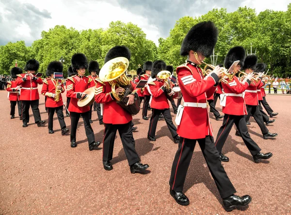 Londra Regno Unito Luglio 2016 Soldato Orchestra Cambio Guardia Buckingham — Foto Stock