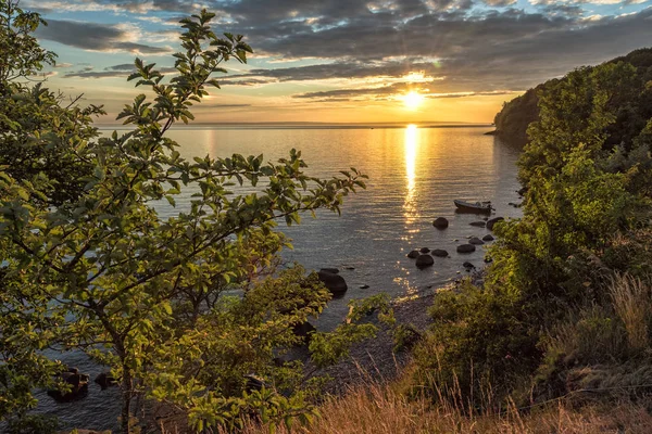 Vattern Jezero Sluníčko Pozadí — Stock fotografie