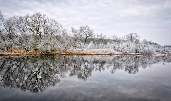 Panorama Krajiny Nad Švédské Řeky — Stock fotografie