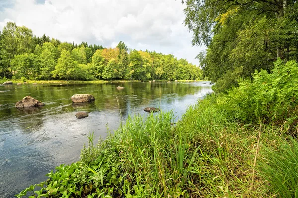 August Scenery Morrum River — Stock Photo, Image