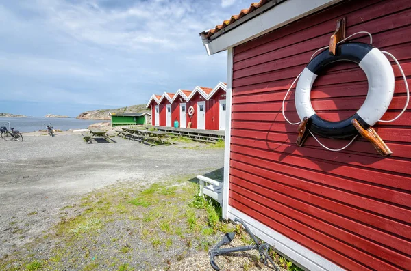 Traditional Swedish Harbor Architecture — Stock Photo, Image