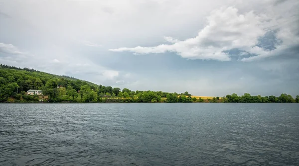 Seepanorama Landschaft Nach Sturm — Stockfoto