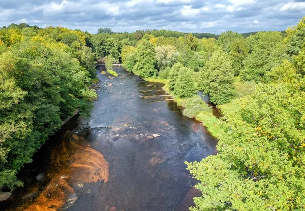 Wilde Morrum Rivier September — Stockfoto