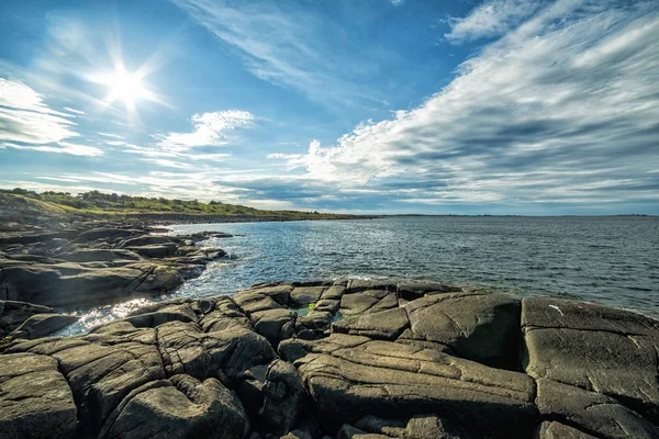 Ochtend Landschap Van Zweedse Westelijke Zeekust — Stockfoto