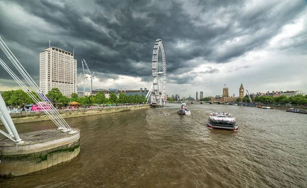 Londres Royaume Uni Juillet 2016 Vue Panoramique Londres Depuis Pont Images De Stock Libres De Droits