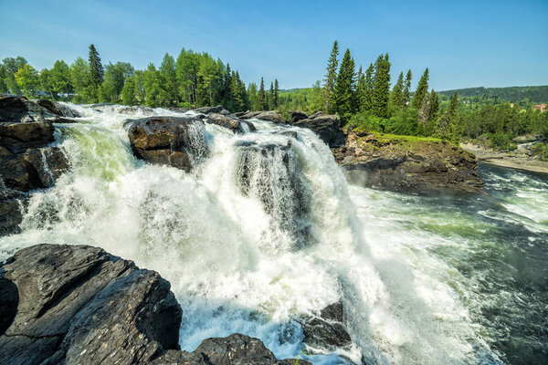 Water cascade of Ristafallet
