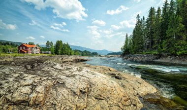 Yaz İsveç panorama Dağları