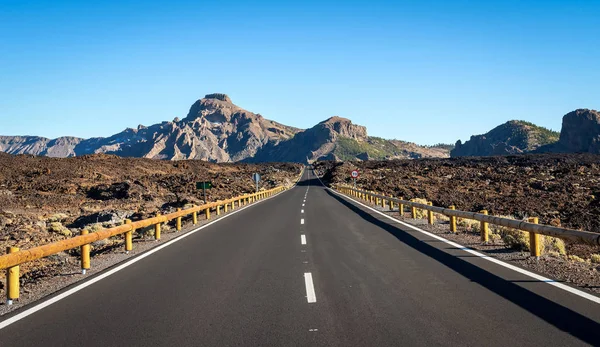 Teide Dağı Yol — Stok fotoğraf