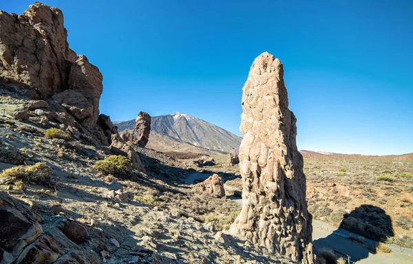 Paysages Rocheux Dans Parc National Teide — Photo