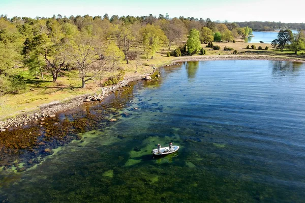 Sea Shore Fishing Aerial View — Stock Photo, Image