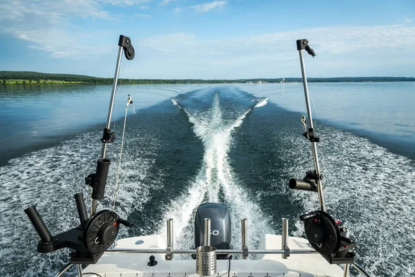 Motorboat Way Fishing Spot — Stock Photo, Image